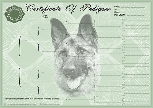 printable blank dog pedigree forms